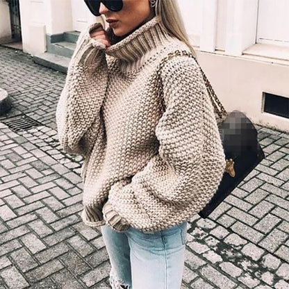 Elegante Tailor-Fit Sweater met Halfhoge Kraag