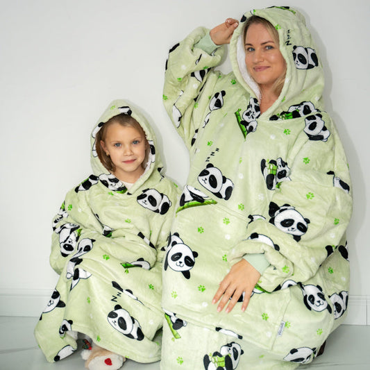PandaHug - De Ultieme Comfortabele & Warme Hoodie Deken