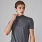 Slim-fit T-shirt voor heren met hoge hals