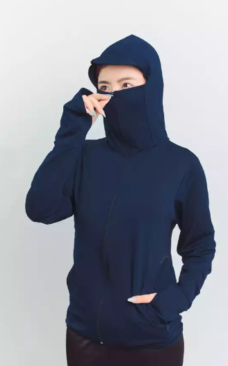 SunShield Zip-Up Hoodie - UV-bescherming, Ademend